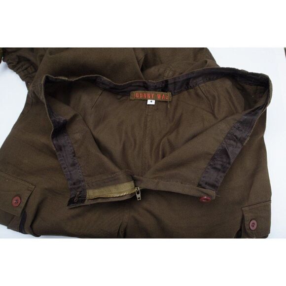 Vintage Johnny Was Womens 2PC Oversized Army Field Jacket L Cargo Joggers Sz 6 - Picture 11 of 12